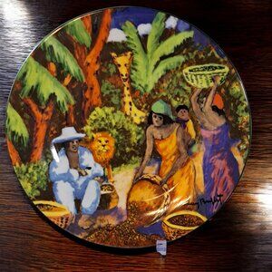 Guy Buffet Bistro Plate Crystal Cruises Kenya 9" diameter